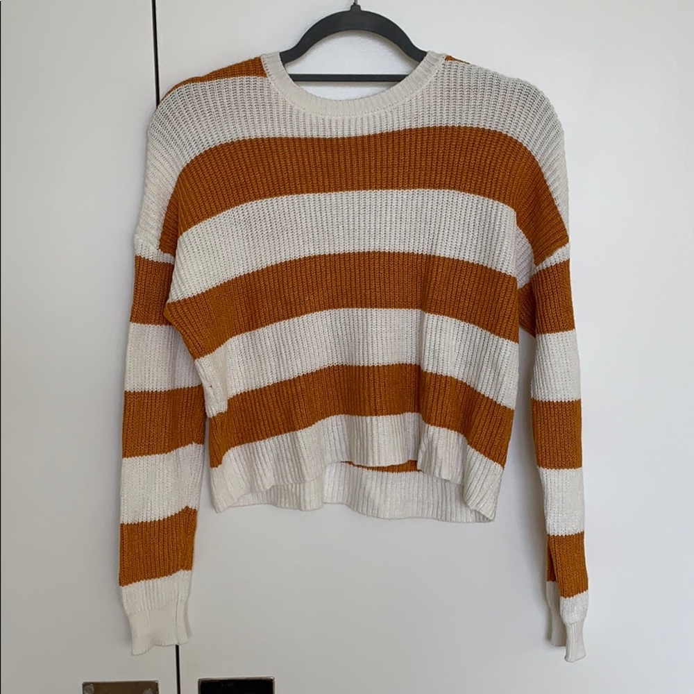 F21 striped sweater